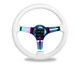NRG Racing 3 Spoke NeoChrome Steering Wheel 350MM in multiple colors NRG Racing 3 Spoke NeoChrome Steering Wheel 350MM in multiple colors